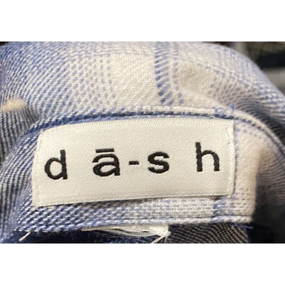 dā-sh Blue White Plaid Flannel Shirt M (est.) - Picture 8 of 9